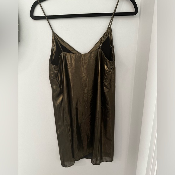 Aritzia Shiny Gold Dress - size XS - Picture 2 of 2